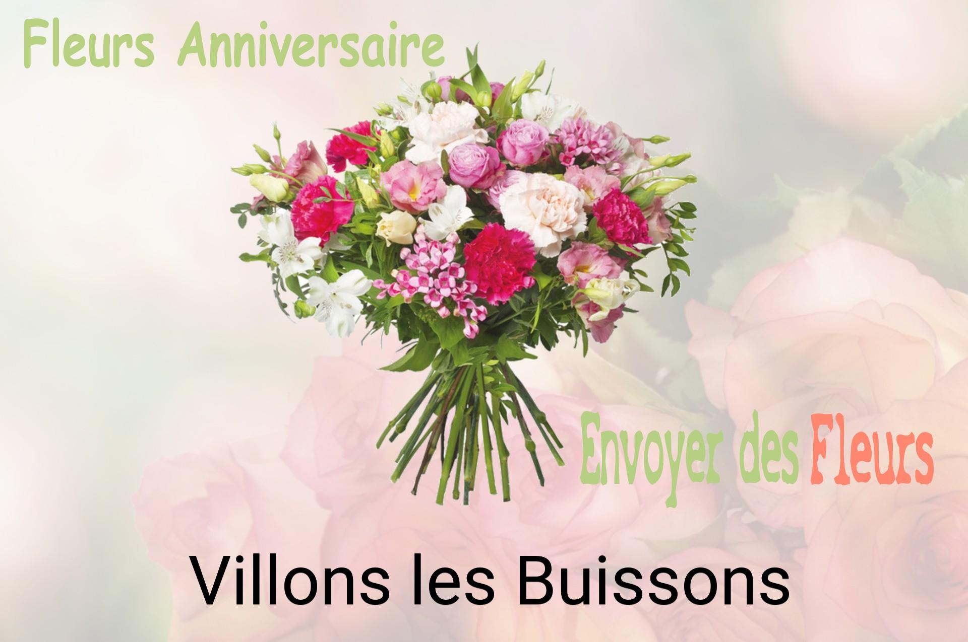 Bouquet de fleurs d’anniversaire livré à Villons-les-Buissons