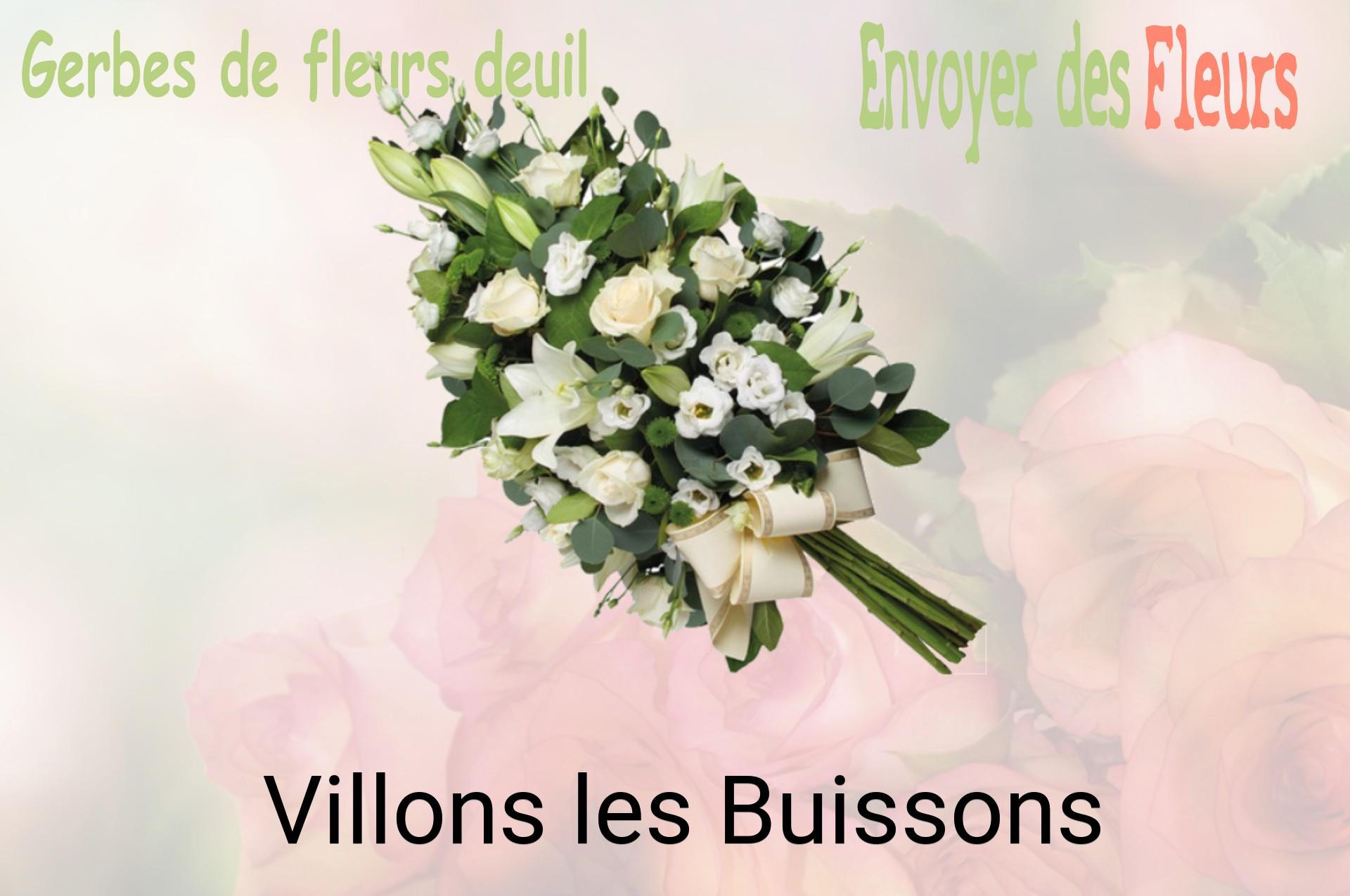 Gerbe de fleurs de deuil livrée à Villons-les-Buissons